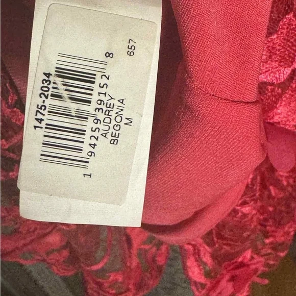 Dress the Population Audrey Dress Begonia Floral Accent 3D - Picture 6 of 8